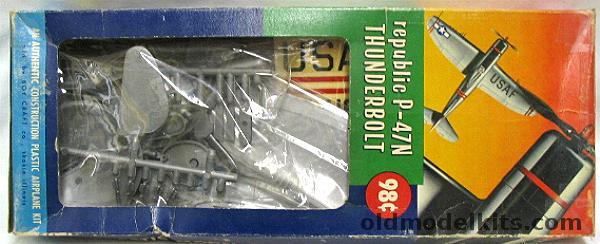 Lindberg 1/48 Republic P-47N Thunderbolt - Cellovision Boy Craft Issue, R511-98 plastic model kit